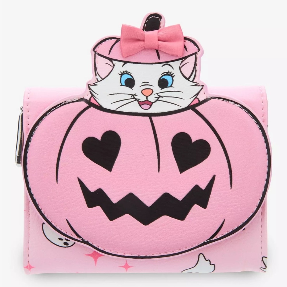 Disney The Aristocats Marie Halloween Pink Zip Wallet — BoxLunch Exclusive‎